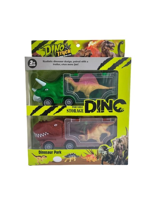 Carro Camion Dinosaurios Transporte Duo Juguete Niños