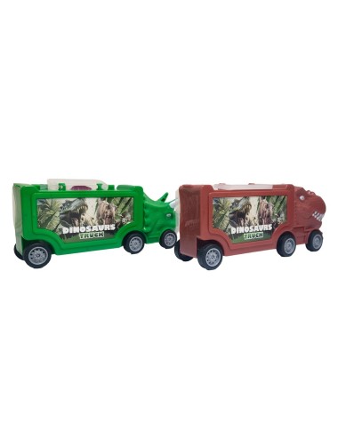 Carro Camion Dinosaurios Transporte Duo Juguete Niños