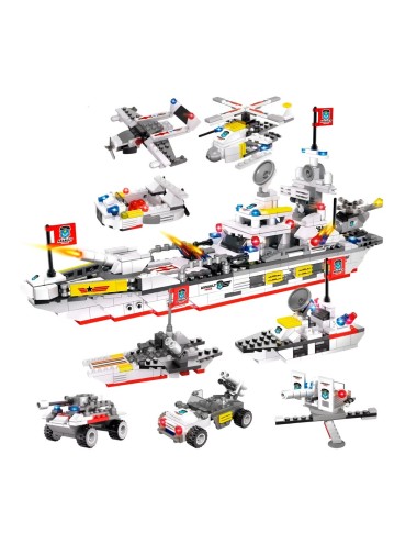 Barco Naval De Asalto Figura Armable Armatodo Interactivo