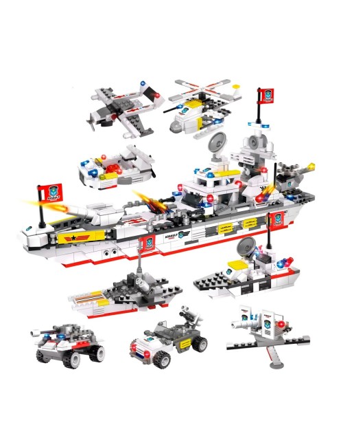 Barco Naval De Asalto Figura Armable Armatodo Interactivo