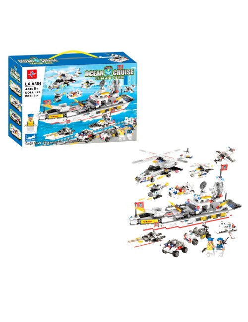 Barco Naval De Asalto Figura Armable Armatodo Interactivo