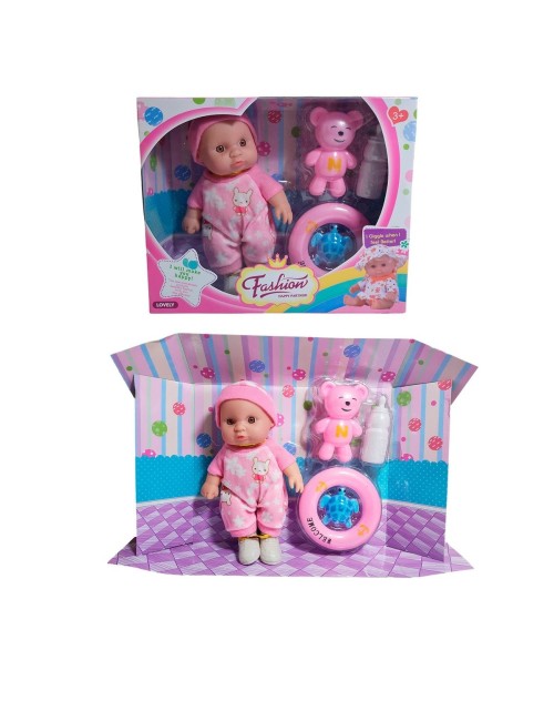 Muneco Bebe Bebote + Flotador Oso Y Tetero Juguete Niñas