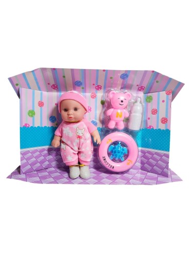 Muneco Bebe Bebote + Flotador Oso Y Tetero Juguete Niñas