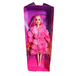 Muñeca Abrigo Peludo Juguete Interactivo Niña