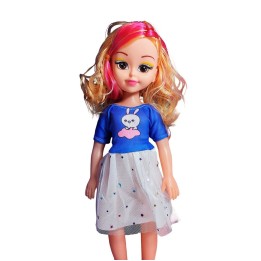 Muñeca Con Vestido Maleta + Accesorios De Juguete Niñas