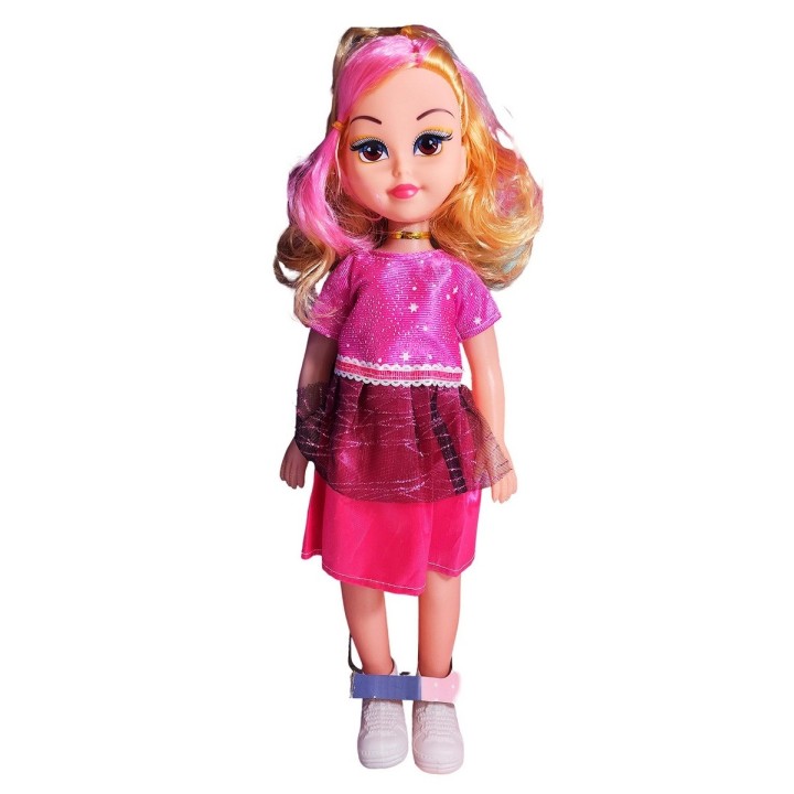 Muñeca Con Vestido Maleta + Accesorios De Juguete Niñas