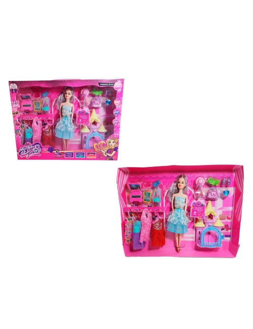 Muñeca Vestido Elegante Accesorios + Castillo Princesa Niñas