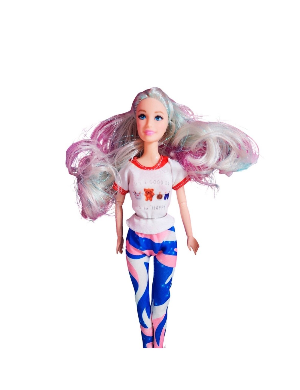 Muñeca Con Vestido Deportivo +mascotas Y Accesorios Mascotas