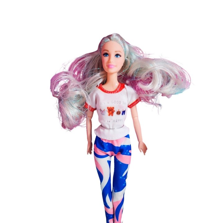 Muñeca Con Vestido Deportivo +mascotas Y Accesorios Mascotas
