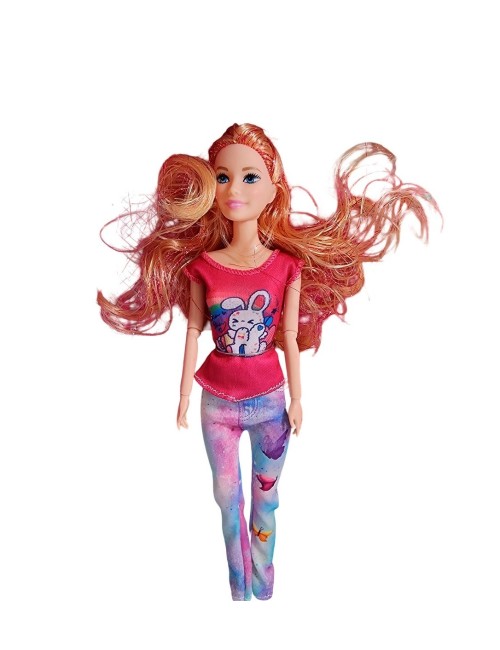 Muñeca Con Vestido Deportivo +mascotas Y Accesorios Mascotas