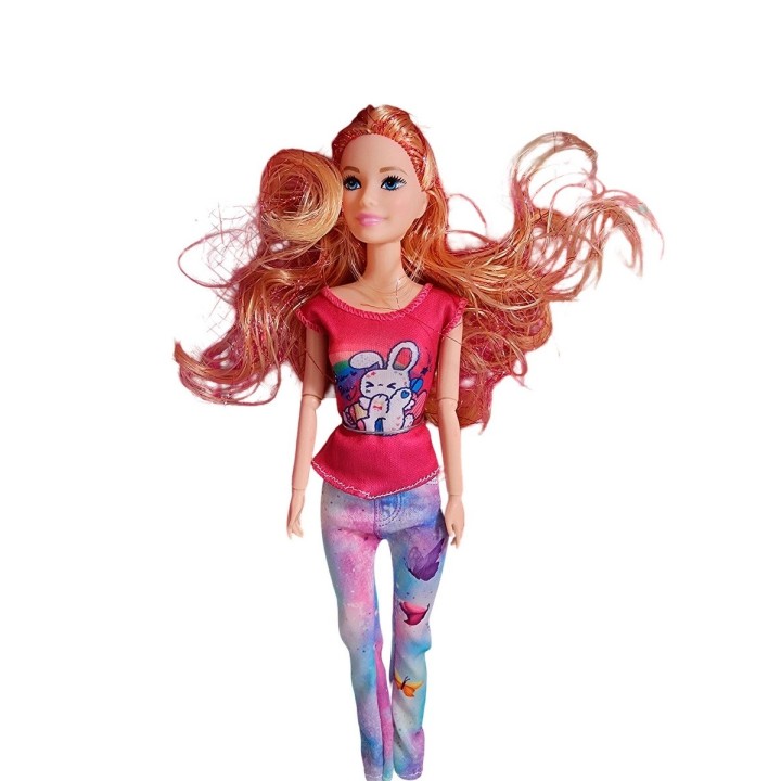 Muñeca Con Vestido Deportivo +mascotas Y Accesorios Mascotas