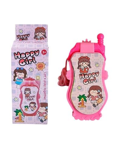 Telefono De Juguete Niñas Felices + Baterias