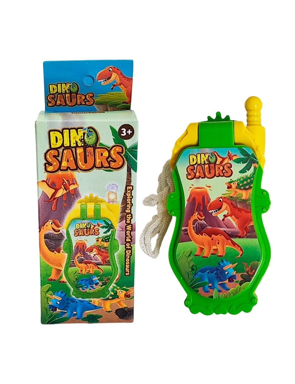 Telefono De Juguete Niños Dinosaurio + Baterias