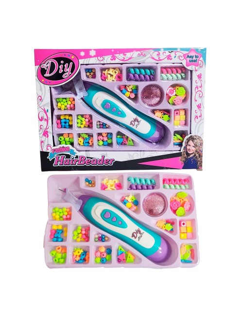 Set Kit Para Hacer Peinados Trenzas Interactivo Pedreria