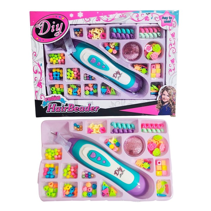 Set Kit Para Hacer Peinados Trenzas Interactivo Pedreria