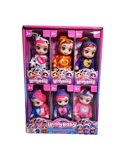 Muñeco Bebe Pijama Coleccion X 6 Unidades Juguete Niñas