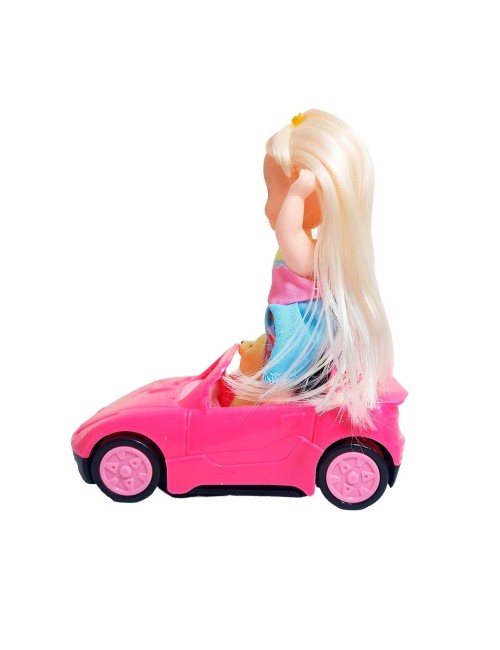 Muñeca En Carro Deportivo Mascota Juguete Niñas Interactivo