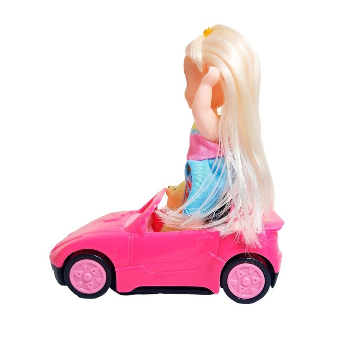 Muñeca En Carro Deportivo Mascota Juguete Niñas Interactivo