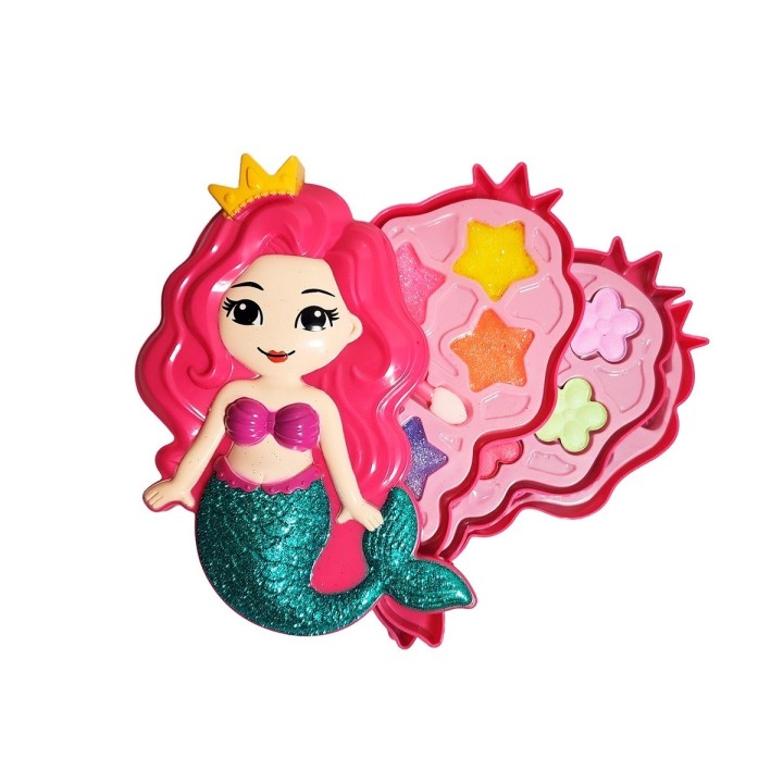 Kit De Maquillaje Sirena Niñas Juguete Princesas Interactivo
