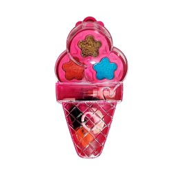 Kit De Maquillaje Niñas Juguete Princesas + Estuche Cono