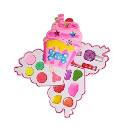 Kit De Maquillaje Cono Niñas Juguete Princesas Pinta Uñas
