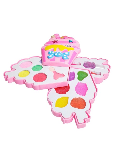 Kit De Maquillaje Cono Niñas Juguete Princesas Pinta Uñas