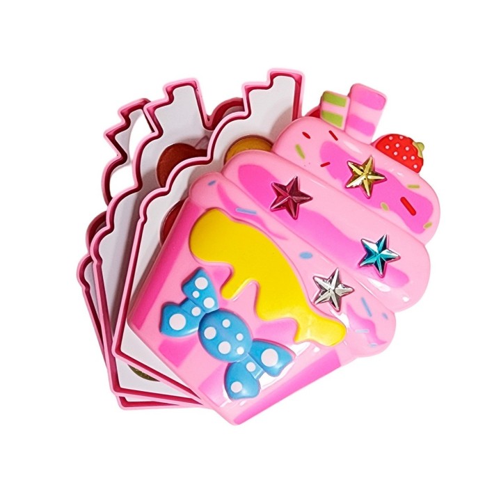 Kit De Maquillaje Cono Niñas Juguete Princesas Pinta Uñas
