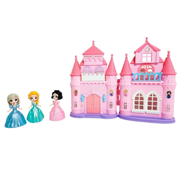 Castillo Casa Muñecas Princesas + Carruajue Juguete Niñas