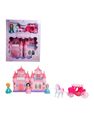 Castillo Casa Muñecas Princesas + Carruajue Juguete Niñas