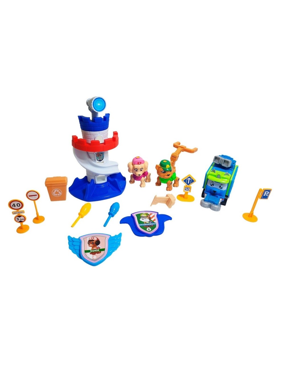 Camion Patrulla Canina Con Personajes Torre De Control Niños