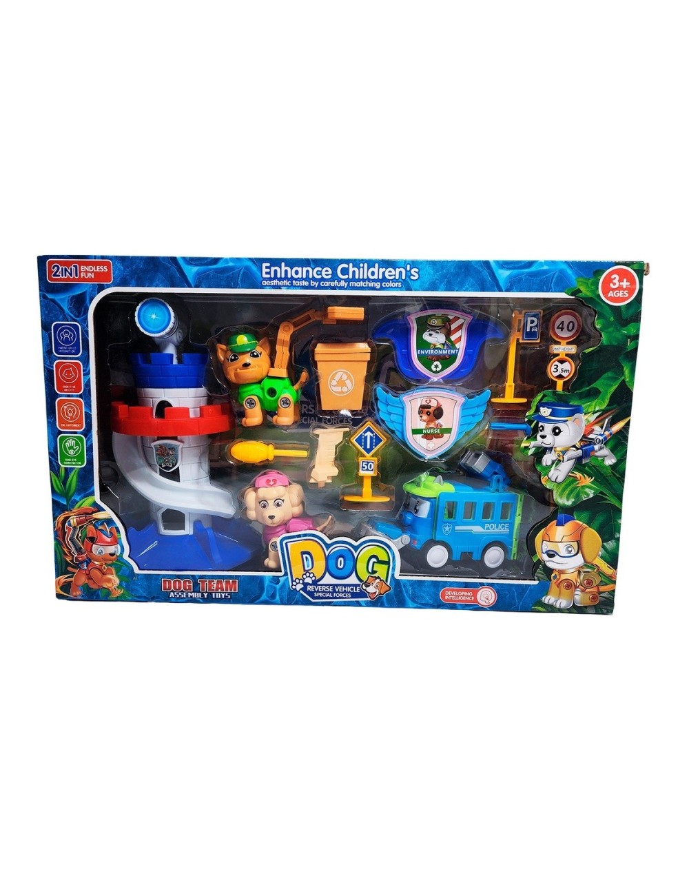 Camion Patrulla Canina Con Personajes Torre De Control Niños