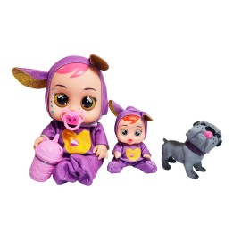 Muñeca Bebe + Mini Muñeca Mascota Y Tetero Juguete Niñas