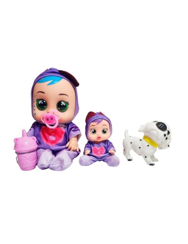 Muñeca Bebe + Mini Muñeca Mascota Y Tetero Juguete Niñas