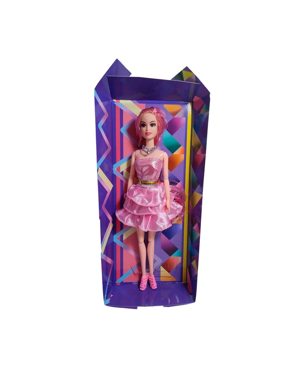 Muñeca Con Vestido Brillante Juguete Niñas