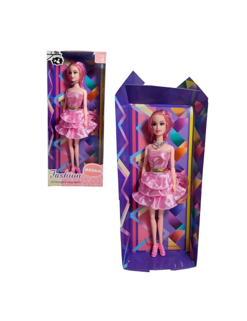 Muñeca Con Vestido Brillante Juguete Niñas