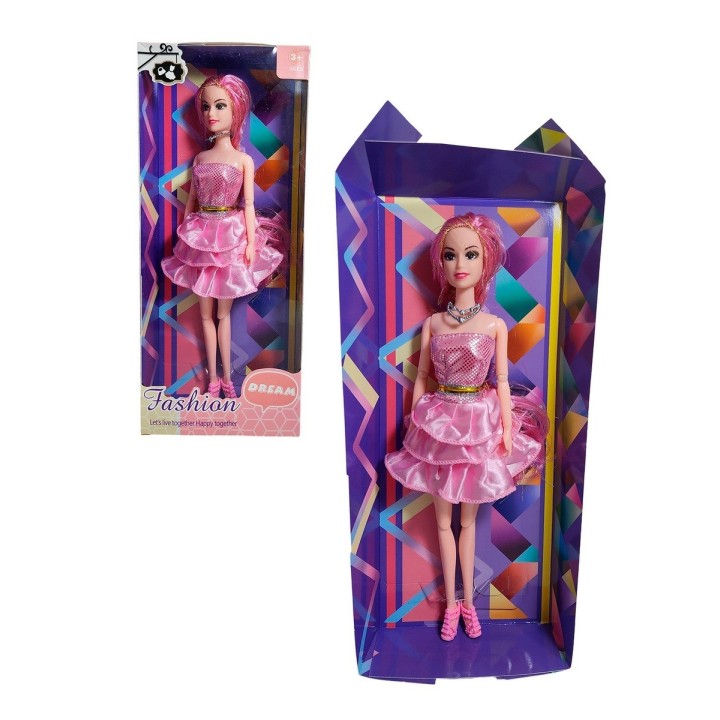 Muñeca Con Vestido Brillante Juguete Niñas