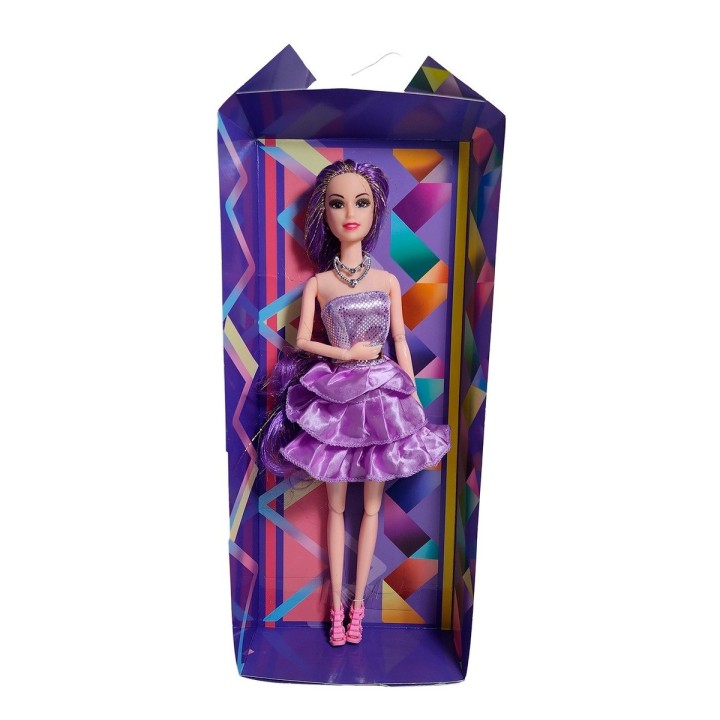 Muñeca Con Vestido Brillante Juguete Niñas