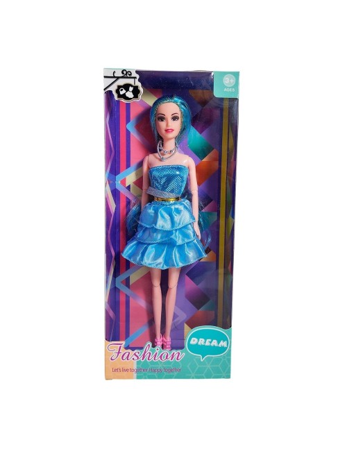 Muñeca Con Vestido Brillante Juguete Niñas