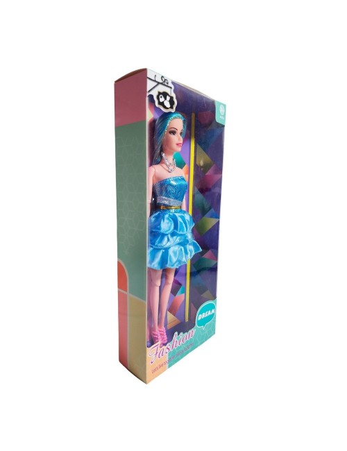 Muñeca Con Vestido Brillante Juguete Niñas