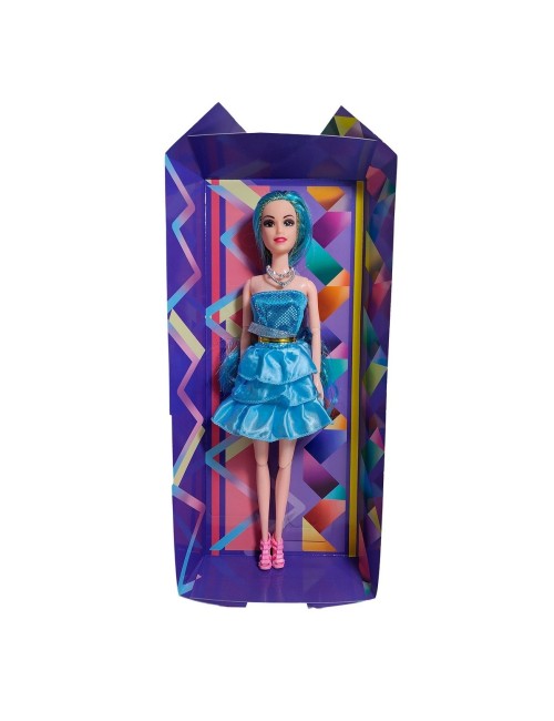 Muñeca Con Vestido Brillante Juguete Niñas