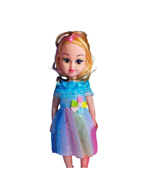 Muñeca Con Vestido Bañera + Accesorios Juguete Niñas