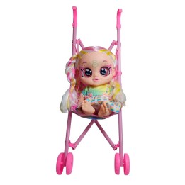 Muñeca Bebe Ojos Expresivos + Coche Juguete Niñas