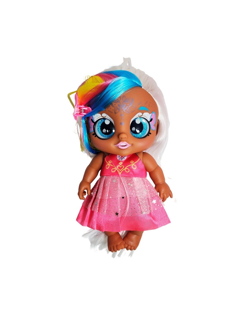 Muñeca Bebe Ojos Expresivos + Coche Juguete Niñas