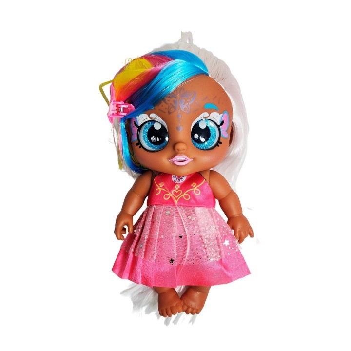 Muñeca Bebe Ojos Expresivos + Coche Juguete Niñas
