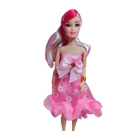 Muñeca Vestido Elegante Con Mascotas Accesorios De Mascotas