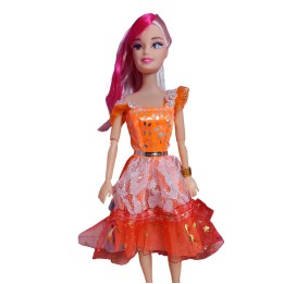Muñeca Vestido Elegante Con Mascotas Accesorios De Mascotas
