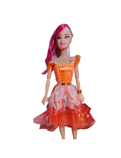 Muñeca Vestido Elegante Con Mascotas Accesorios De Mascotas