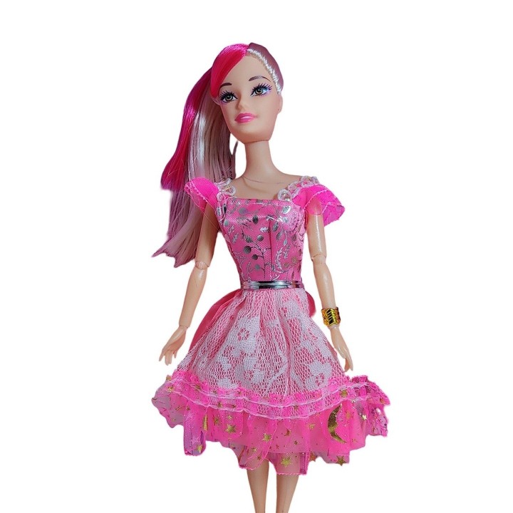 Muñeca Vestido Elegante Con Mascotas Accesorios De Mascotas