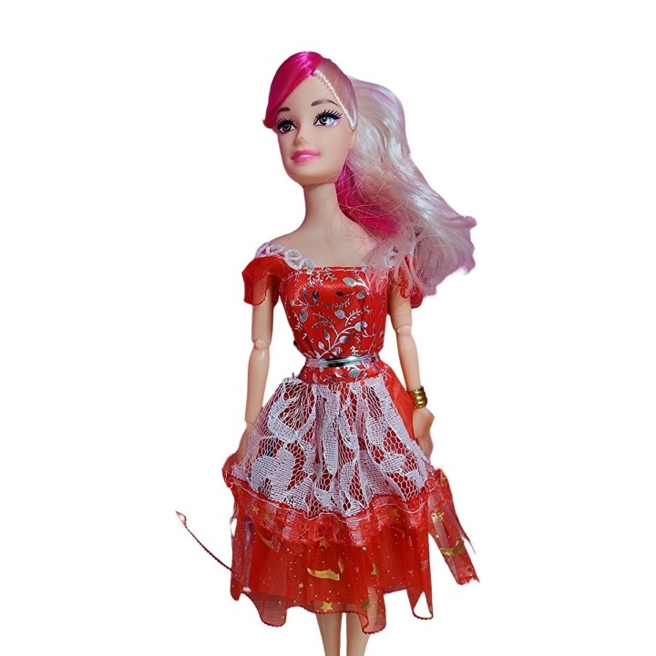 Muñeca Vestido Elegante Con Mascotas Accesorios De Mascotas