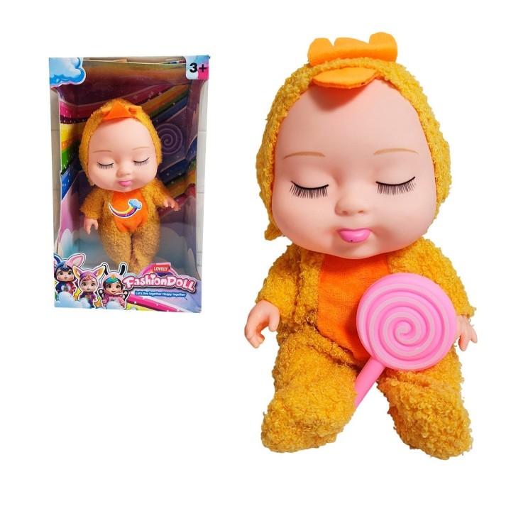 Muñeco Bebe Bebote Dormilon Tierno + Paleta Juguete Niñas